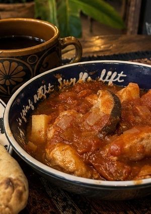 減塩)ジャワ風・鶏むね肉のトマト缶煮込み-レシピのメイン写真