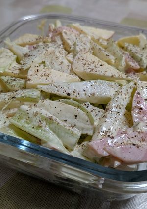 セロリとりんごのハムマヨサラダ-レシピのメイン写真