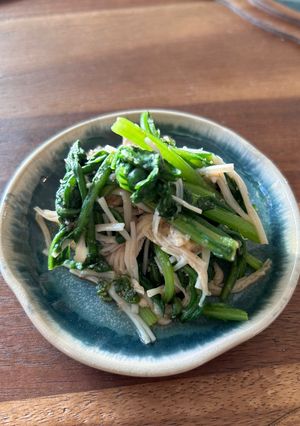 春菊とえのきのごま和え-レシピのメイン写真