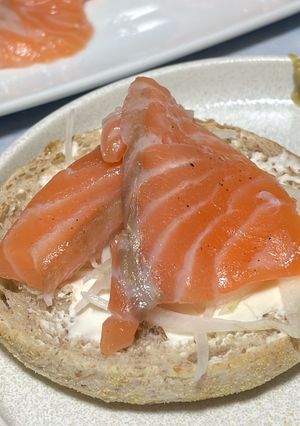 サーモンと赤海老のスモーク風味-レシピのメイン写真