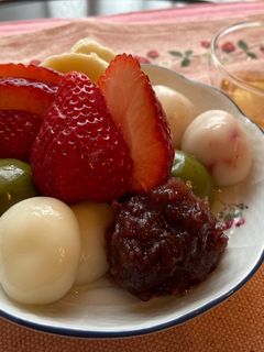 ぷるぷる抹茶白玉いちごあんみつ♡-レシピのメイン写真