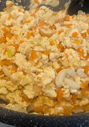 【難病UC食】簡単炒り豆腐-レシピのメイン写真