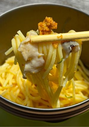 ▲山ごはん▲いちご煮クリームパスタ-レシピのメイン写真
