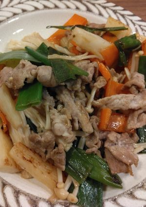 長いもと豚肉のポン酢炒め-レシピのメイン写真
