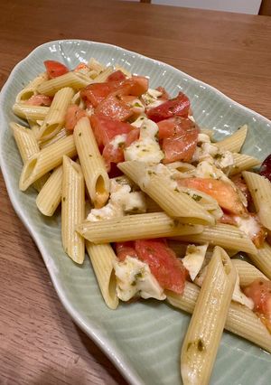 バジルペンネパスタ-レシピのメイン写真