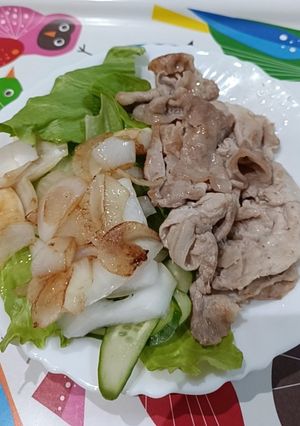 色とりどりの冷しゃぶ風サラダ-レシピのメイン写真