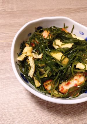 切り昆布の揚げ揚げ炒め-レシピのメイン写真