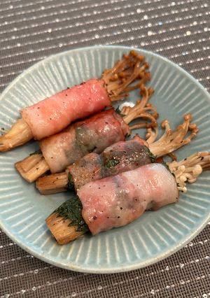 えのきのベーコンしそ巻き-レシピのメイン写真
