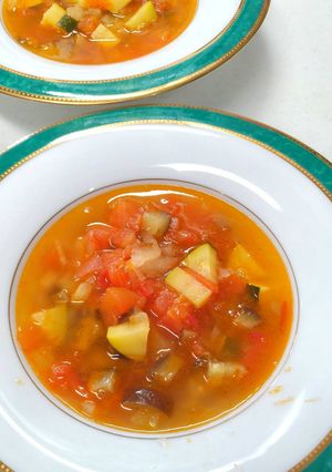 夏野菜のスープ-レシピのメイン写真