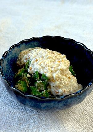 居酒屋風❓オクラのなめらか豆腐かけ-レシピのメイン写真