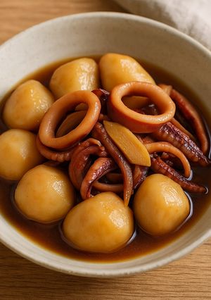 簡単！イカと里芋の煮物-レシピのメイン写真