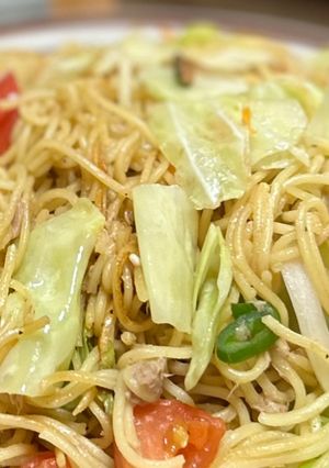 ツナと夏野菜で塩レモン焼きそば-レシピのメイン写真