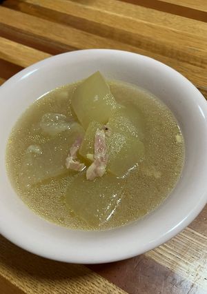 冬瓜♪ベーコンとニンニクで温&冷スープ-レシピのメイン写真
