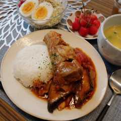 รูปของ 炊飯器で簡単スペアリブカレー