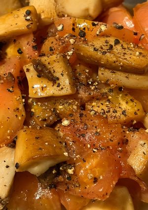 えりんぎとトマトの和風バター炒め-レシピのメイン写真