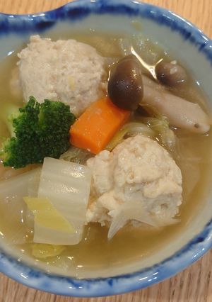 ほっこり☆白菜と鶏団子スープ-レシピのメイン写真