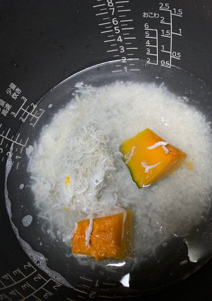 離乳食　しらすとかぼちゃの軟飯-レシピのメイン写真