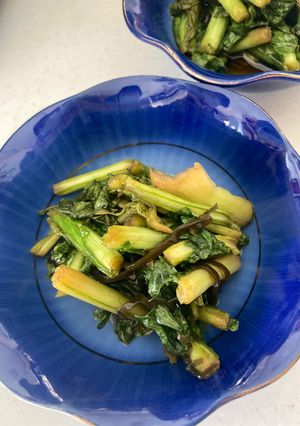 野沢菜の醤油漬け-レシピのメイン写真
