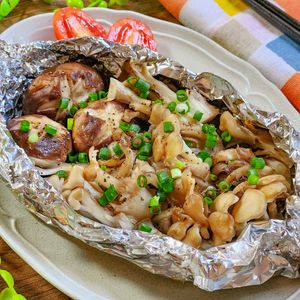グリルで！きのこのバター醤油ホイル焼き