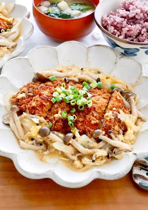 【卵とじカツ煮】冷凍とんかつで簡単！-レシピのメイン写真