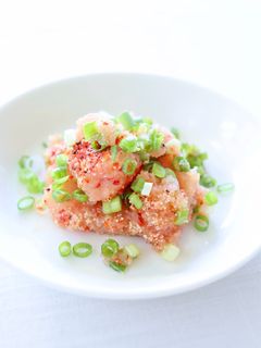 サッと一品【明太子のごま油和え】-レシピのメイン写真