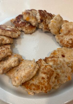 離乳食後期〜手づかみハンバーグ-レシピのメイン写真