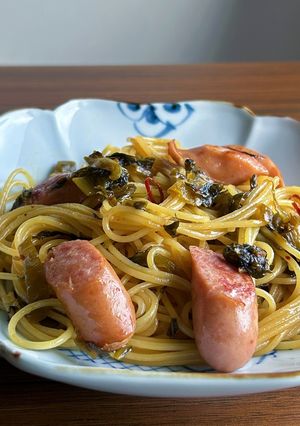 高菜スパゲッティ☆*:.｡.-レシピのメイン写真