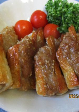竹輪の鶏つくね巻き揚げ😋♪-レシピのメイン写真