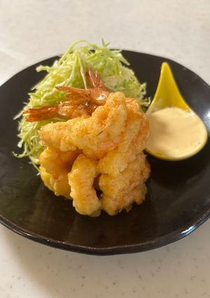 サクサク海老天マヨラー油ソース添え-レシピのメイン写真