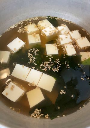 豆腐とわかめの中華風スープ-レシピのメイン写真