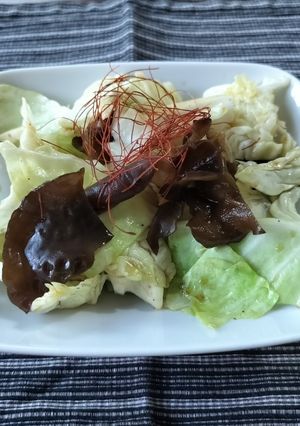 キャベツとキクラゲのピリ辛ポン酢和え-レシピのメイン写真