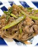 豚とアスパラの照り焼き（透析食）