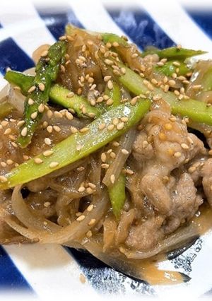 豚とアスパラの照り焼き（透析食）-レシピのメイン写真