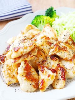 ジューシー♪ 鶏むねのレモンマヨ焼き-レシピのメイン写真