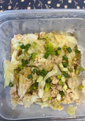 ひき肉とキャベツのレンジそぼろ-レシピのメイン写真