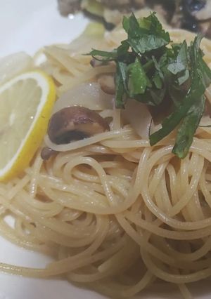マッシュルームと大葉のレモンパスタ-レシピのメイン写真