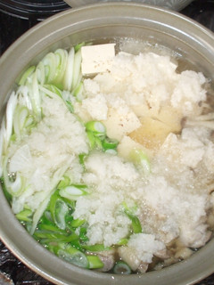 みぞれ鍋♪簡単レシピ鶏肉豆腐長ねぎ-レシピのメイン写真