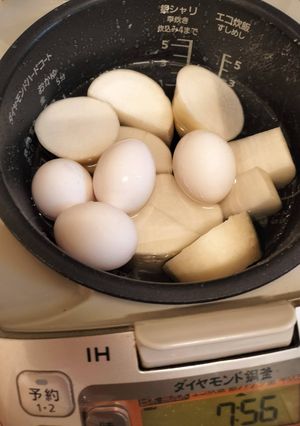 【時短裏技】おでんの大根とゆで卵を一緒に下茹で-レシピのメイン写真