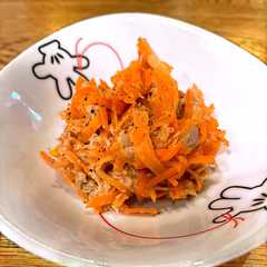 3歳と食べる　にんじんとツナのレンジ副菜-レシピのメイン写真