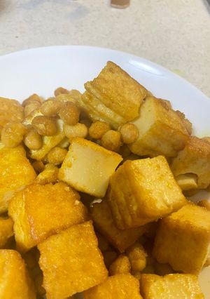 大豆と厚揚げの甘辛（カレー味）-レシピのメイン写真