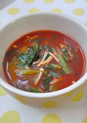 ベジ♪カップで簡単!トマトスープ-レシピのメイン写真