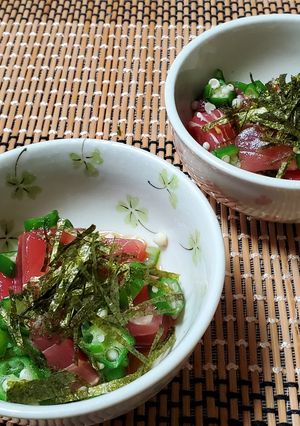 マグロとオクラのねばとろ和え-レシピのメイン写真