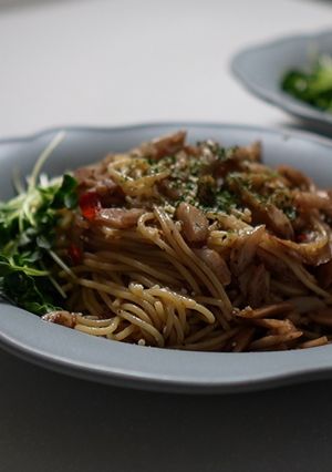 バルサミコごぼうパスタ-レシピのメイン写真