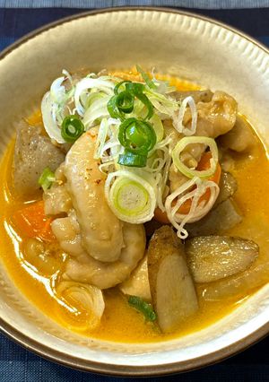 鶏皮の煮込み-レシピのメイン写真