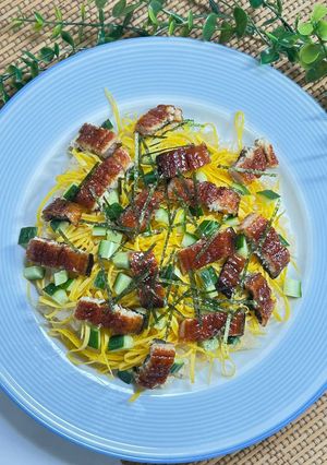 赤しゃりの鰻ちらし寿司-レシピのメイン写真