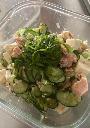 簡単ツナと豆腐ときゅうり白だしサラダ-レシピのメイン写真