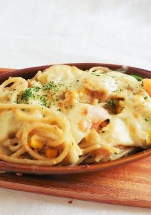 鮭とほうれん草のスパゲッティグラタン-レシピのメイン写真