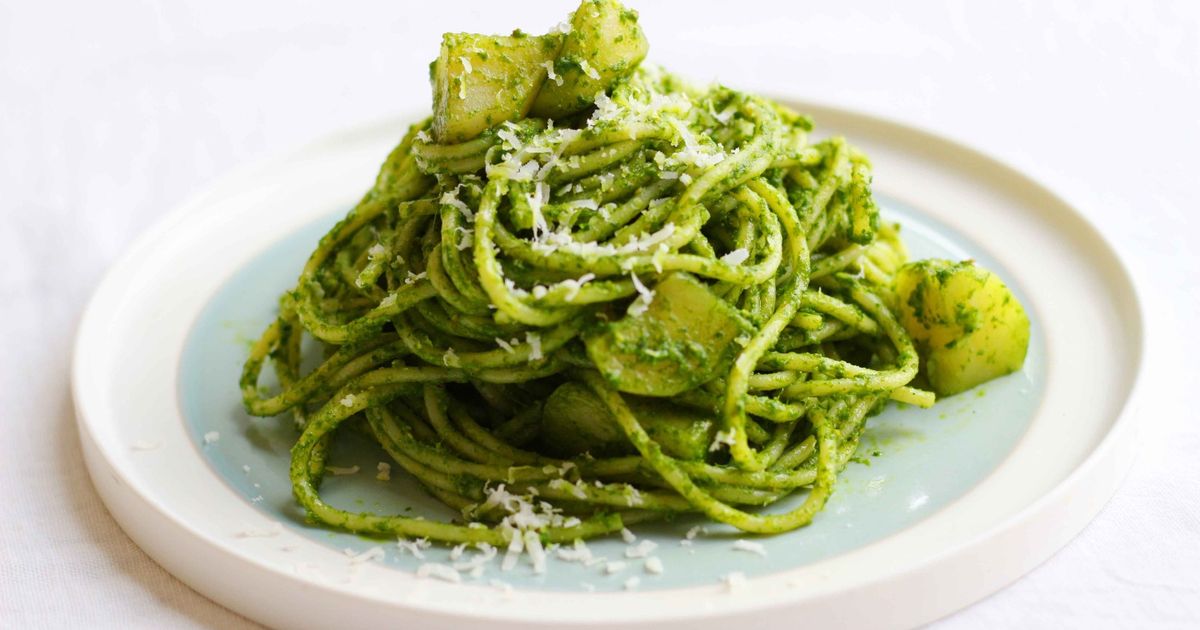 ほうれん草のジェノベーゼ風パスタ by 内堀醸造 【クックパッド】 簡単