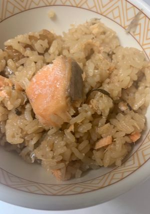 鮭と塩胡椒の炊き込みご飯-レシピのメイン写真