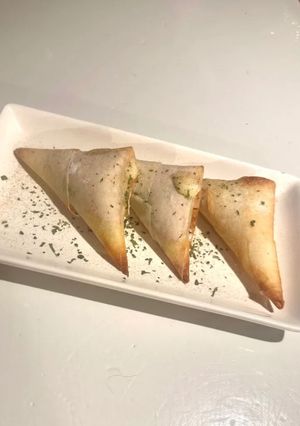 ハムチーズ大葉の三角巻き☘️-レシピのメイン写真